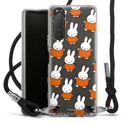 New Carry Case Transparent Stoff schwarz/silber