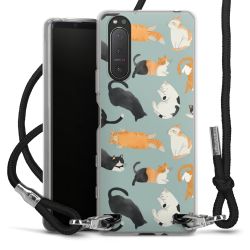 New Carry Case Transparent Stoff schwarz/silber