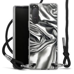 New Carry Case Transparent Stoff schwarz/silber