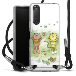 New Carry Case Transparent Stoff schwarz/silber