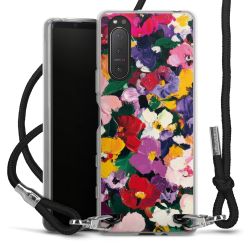 New Carry Case Transparent Stoff schwarz/silber