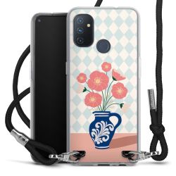 New Carry Case Transparent Stoff schwarz/silber