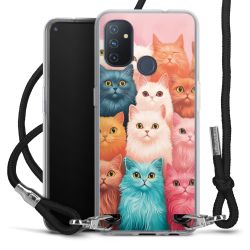 New Carry Case Transparent Stoff schwarz/silber