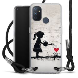 New Carry Case Transparent Stoff schwarz/silber