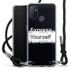 New Carry Case Transparent Stoff schwarz/silber