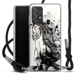 Carry Case Transparent Fabric black/silver