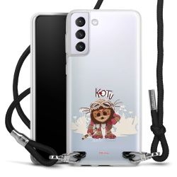 New Carry Case Transparent Stoff schwarz/silber