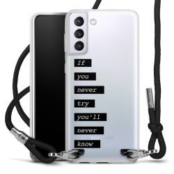 New Carry Case Transparent Stoff schwarz/silber