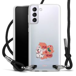 New Carry Case Transparent Stoff schwarz/silber