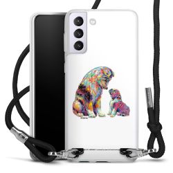 New Carry Case Transparent Stoff schwarz/silber