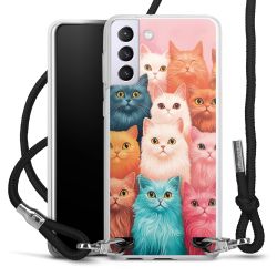 New Carry Case Transparent Stoff schwarz/silber