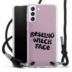 New Carry Case Transparent Stoff schwarz/silber