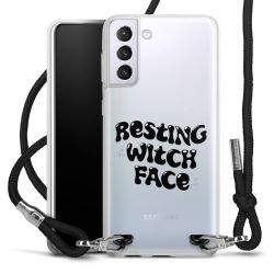 New Carry Case Transparent Stoff schwarz/silber