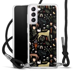 New Carry Case Transparent Stoff schwarz/silber