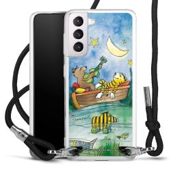 New Carry Case Transparent Stoff schwarz/silber