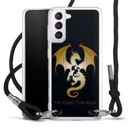 New Carry Case Transparent Stoff schwarz/silber