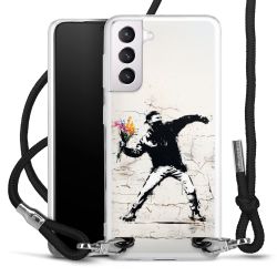 New Carry Case Transparent Stoff schwarz/silber