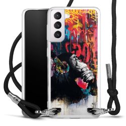 New Carry Case Transparent Stoff schwarz/silber