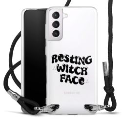 New Carry Case Transparent Stoff schwarz/silber