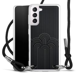 New Carry Case Transparent Stoff schwarz/silber