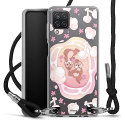 New Carry Case Transparent Stoff schwarz/silber