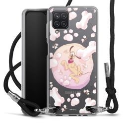 New Carry Case Transparent Stoff schwarz/silber