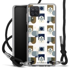 New Carry Case Transparent Stoff schwarz/silber