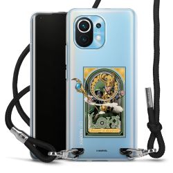 New Carry Case Transparent Stoff schwarz/silber