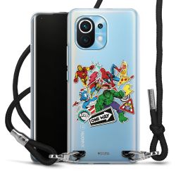 New Carry Case Transparent Stoff schwarz/silber