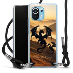 New Carry Case Transparent Stoff schwarz/silber