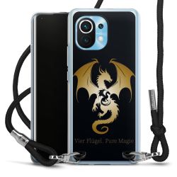 New Carry Case Transparent Stoff schwarz/silber