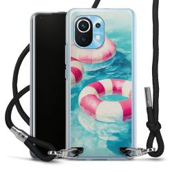 New Carry Case Transparent Stoff schwarz/silber