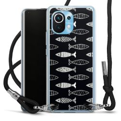 New Carry Case Transparent Stoff schwarz/silber