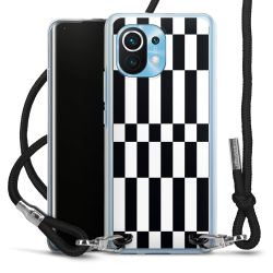 New Carry Case Transparent Stoff schwarz/silber