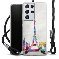 Carry Case Transparent Fabric black/silver