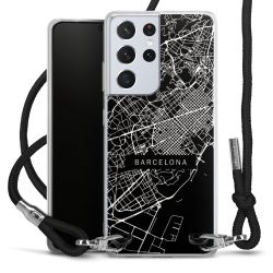 Carry Case Transparent Fabric black/silver