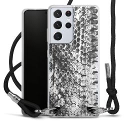 Carry Case Transparent Fabric black/silver