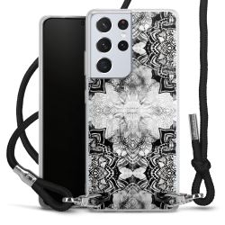 Carry Case Transparent Fabric black/silver