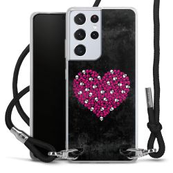 Carry Case Transparent Fabric black/silver