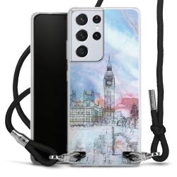 Carry Case Transparent Fabric black/silver