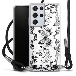 Carry Case Transparent Fabric black/silver