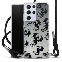 New Carry Case Transparent Stoff schwarz/silber