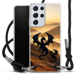 New Carry Case Transparent Stoff schwarz/silber