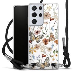 New Carry Case Transparent Stoff schwarz/silber