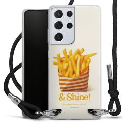 New Carry Case Transparent Stoff schwarz/silber