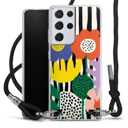 New Carry Case Transparent Stoff schwarz/silber