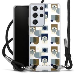 New Carry Case Transparent Stoff schwarz/silber