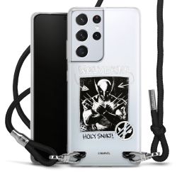 New Carry Case Transparent Stoff schwarz/silber