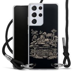 Carry Case Stoff schwarz/silber