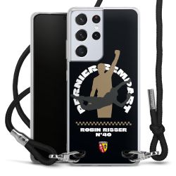 New Carry Case Transparent Stoff schwarz/silber